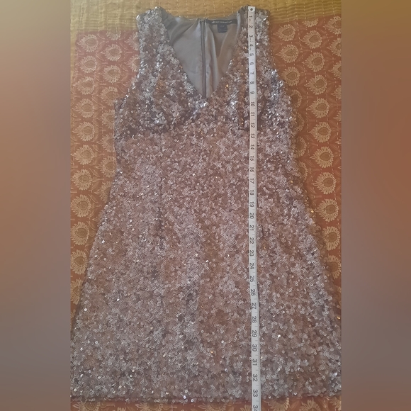 French Connection Sequined Cocktail  Mini-Dress/ Party Dress - Picture 5 of 8